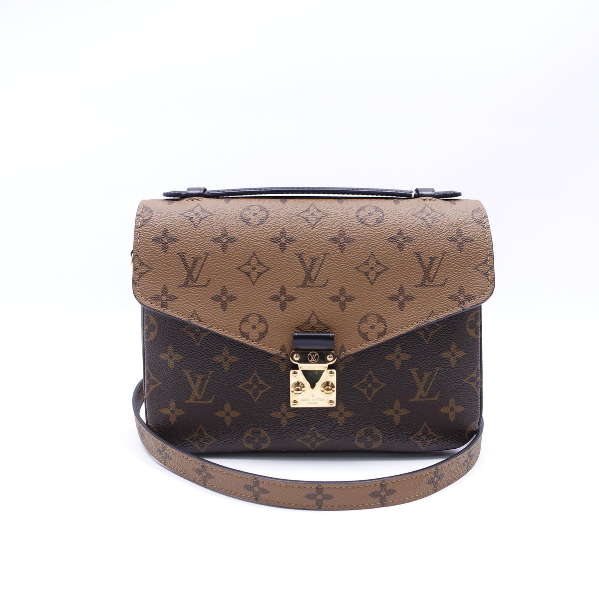 Pre-Owned Louis Vuitton Pochette Metis Brown Monogram Canvas Shoulder Bag T10414839