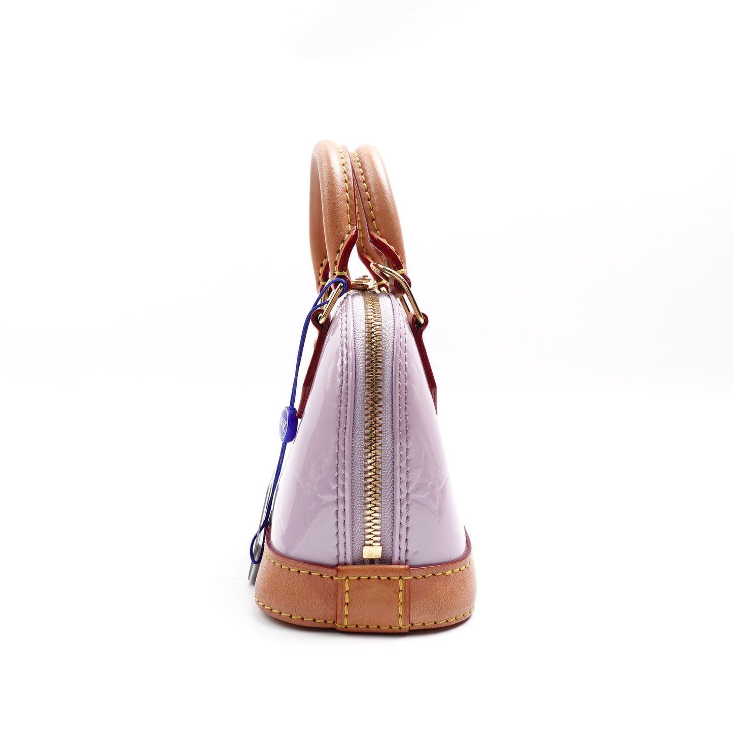 Pre-Owned Louis Vuitton Alma Nano Purple Vernis Shoulder Bag T10415680