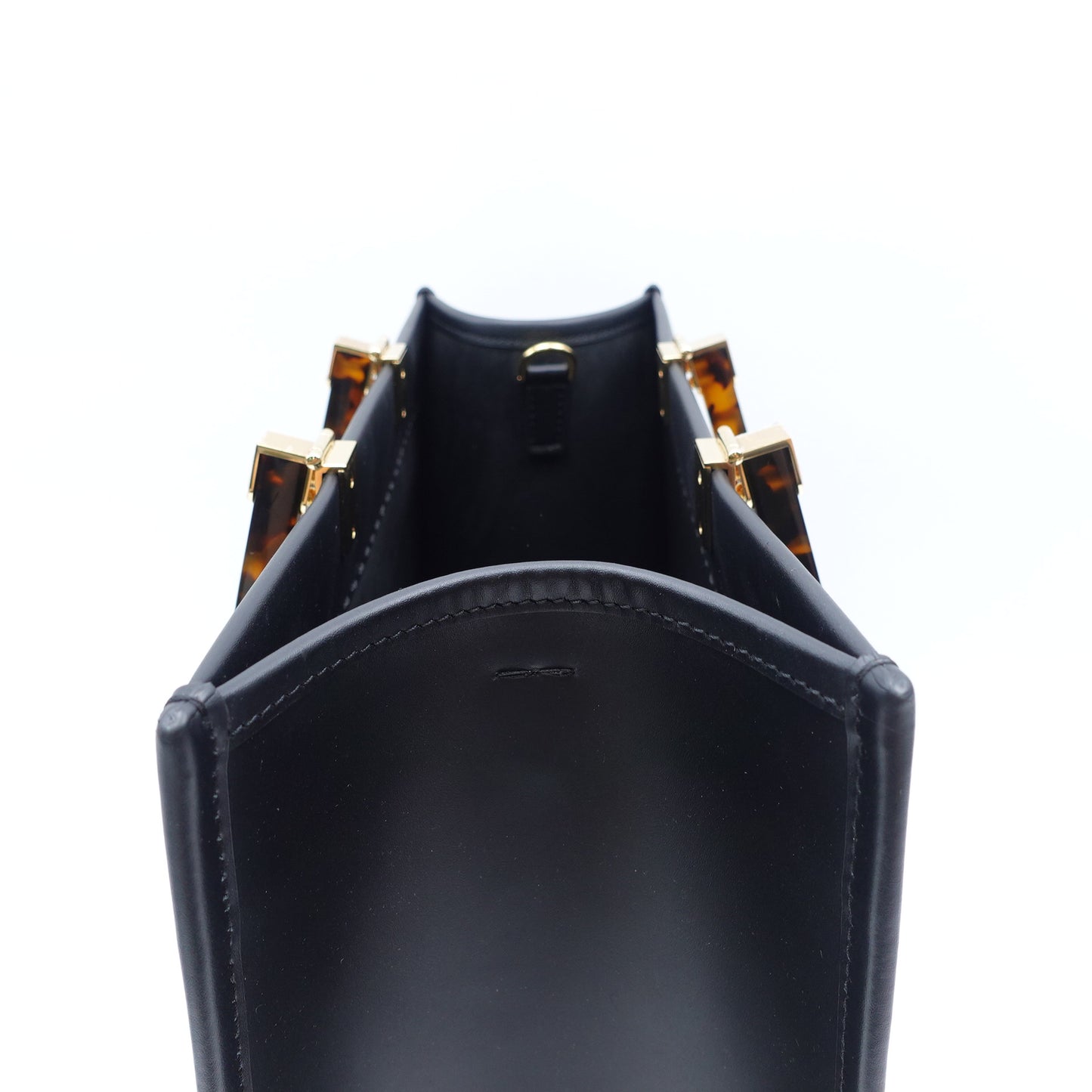 Fendi Sunshine Medium Black Calfskin Leather Shoulder Bag T10414954