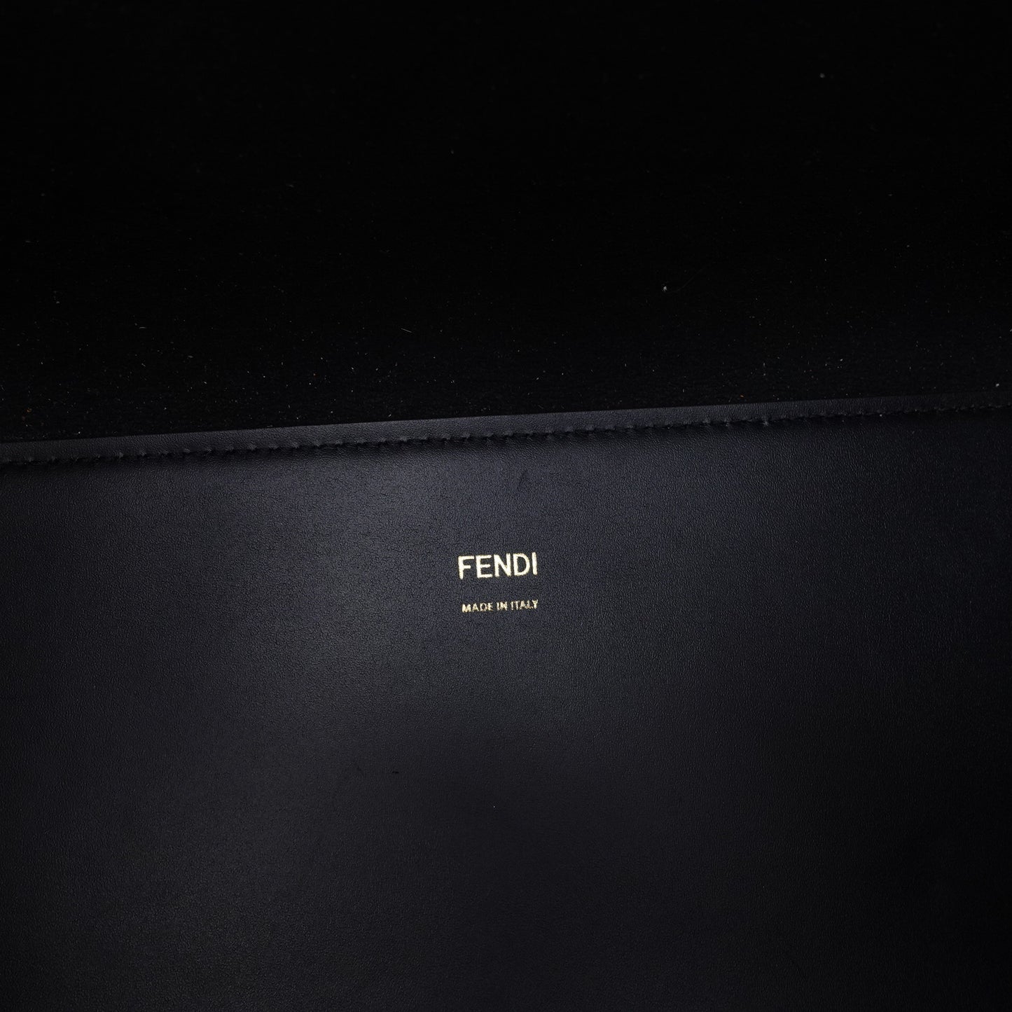 Fendi Sunshine Medium Black Calfskin Leather Shoulder Bag T10414954