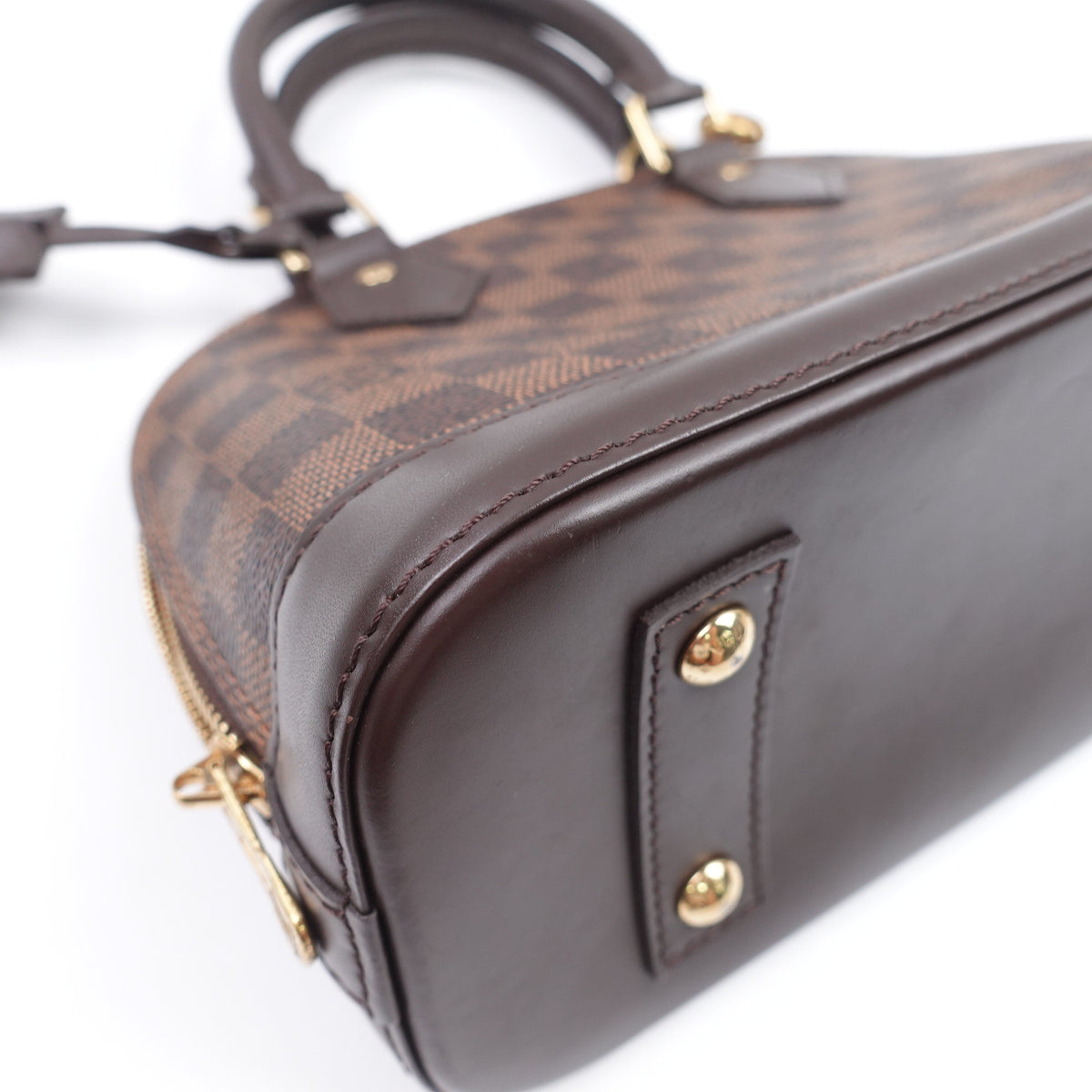Pre-Owned Louis Vuitton Alma BB Brown Damier Ebene Canvas Shoulder Bag T10416083