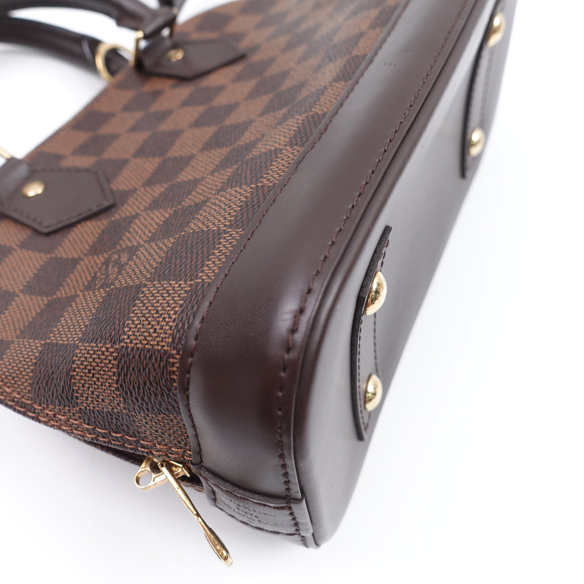 Pre-Owned Louis Vuitton Alma BB Brown Damier Ebene Canvas Shoulder Bag T10416083