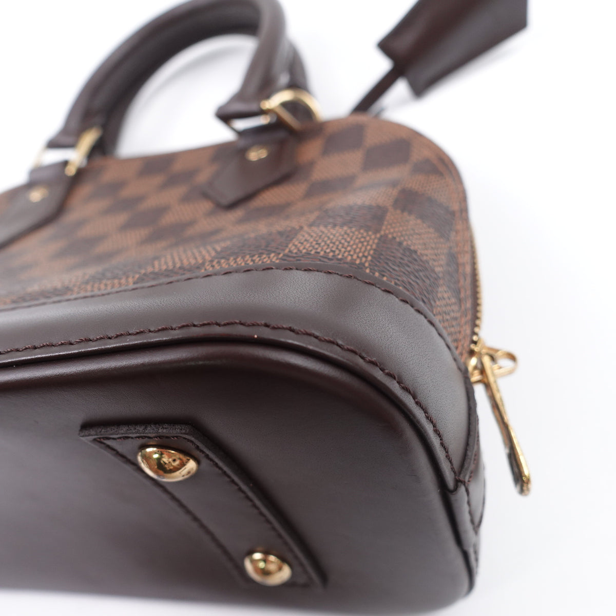 Pre-Owned Louis Vuitton Alma BB Brown Damier Ebene Canvas Shoulder Bag T10416083