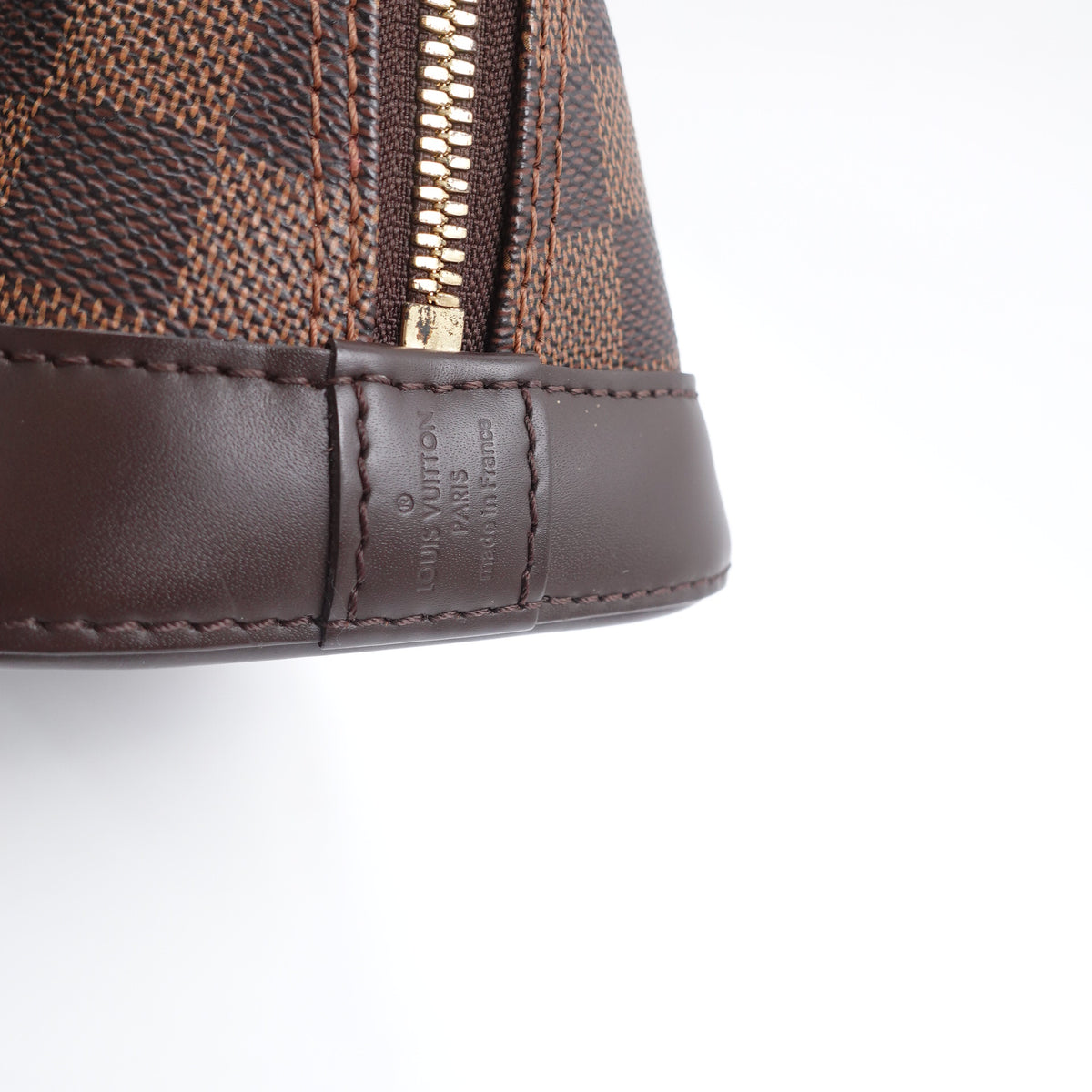 Pre-Owned Louis Vuitton Alma BB Brown Damier Ebene Canvas Shoulder Bag T10416083