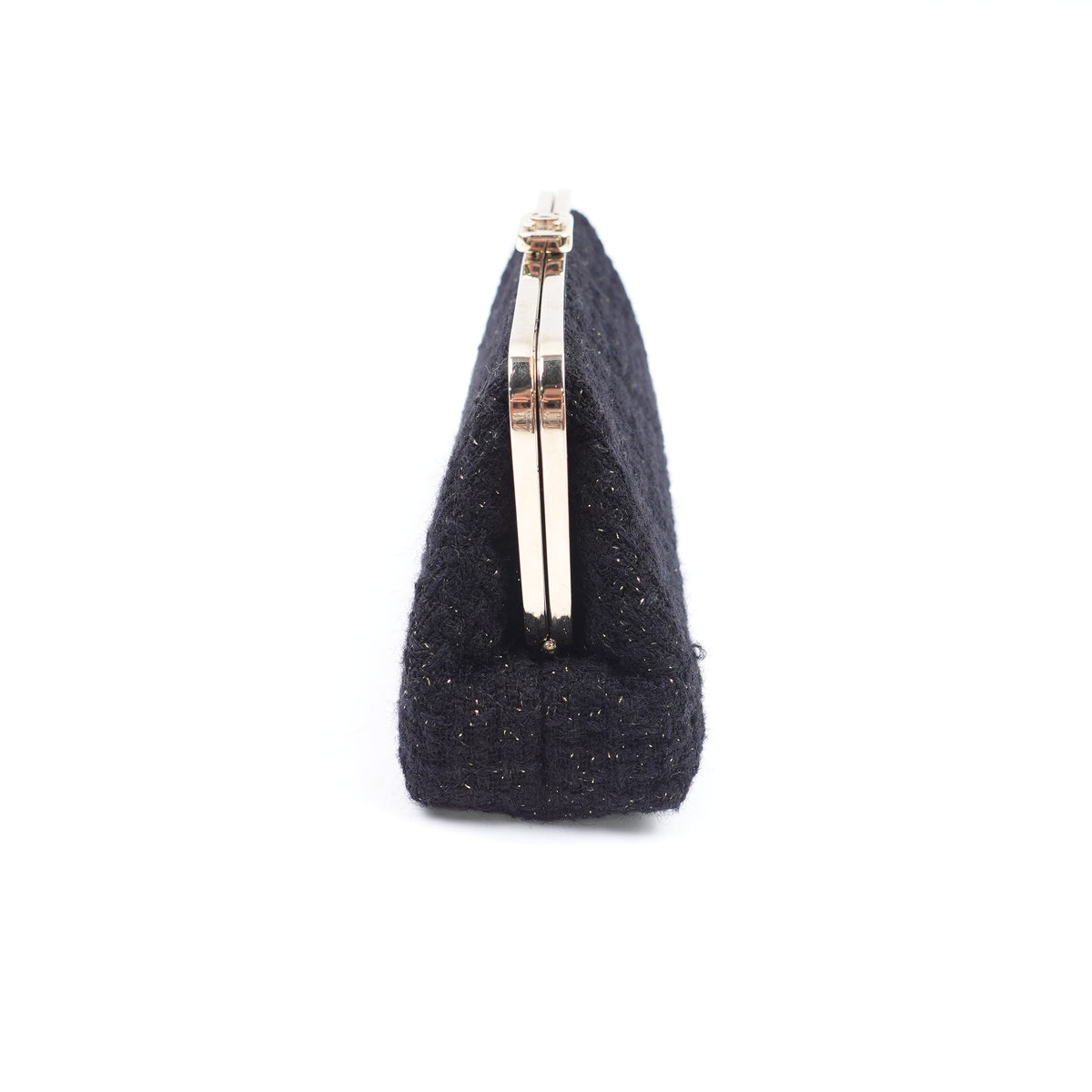 Chanel Black Tweed Clutch T10415653