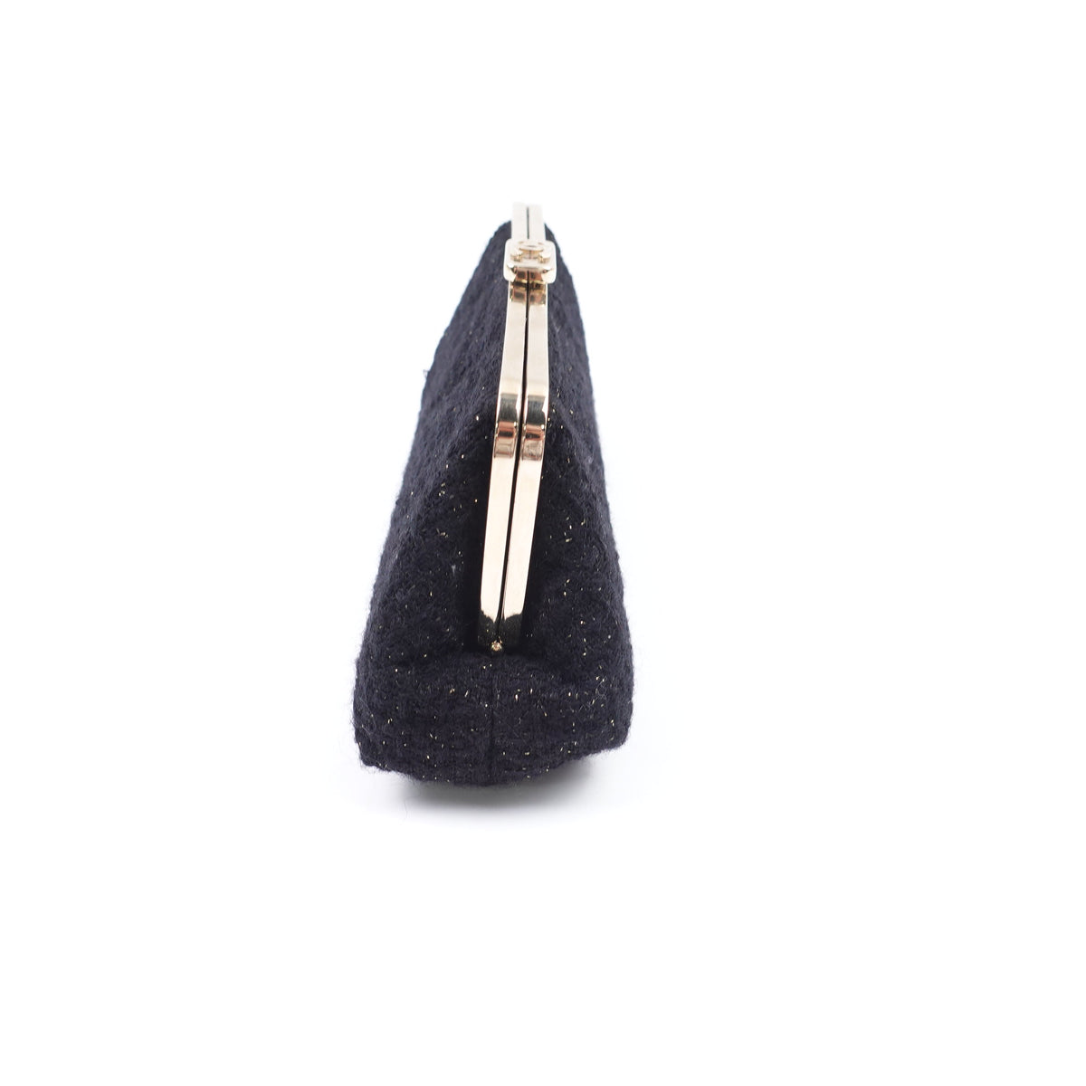 Chanel Black Tweed Clutch T10415653