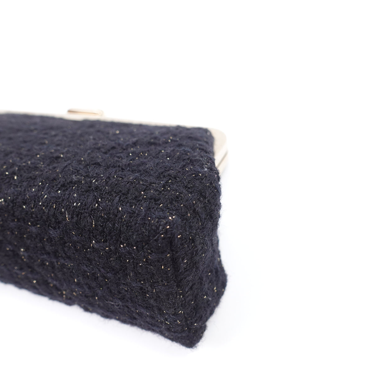 Chanel Black Tweed Clutch T10415653