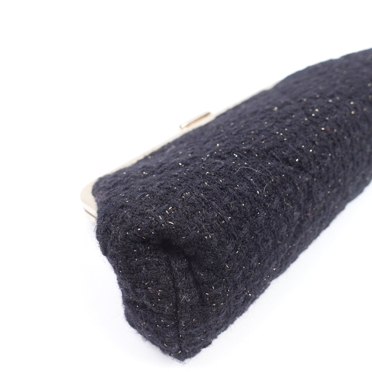 Chanel Black Tweed Clutch T10415653
