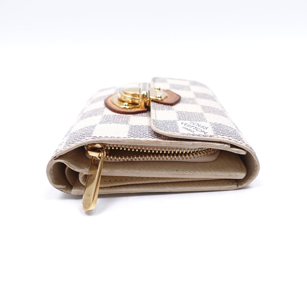 Pre-Owned Louis Vuitton JOEY Damie Azur Canvasa Wallet T10416325
