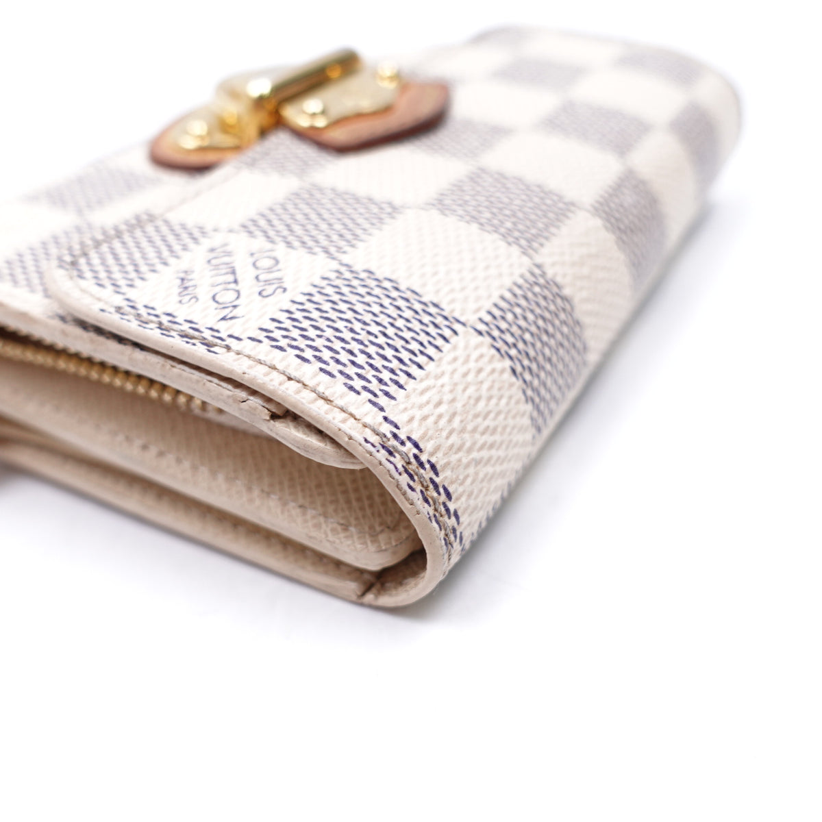 Pre-Owned Louis Vuitton JOEY Damie Azur Canvasa Wallet T10416325