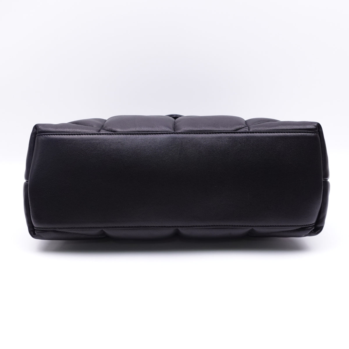 Pre-Owned Saint Laurent Puffer Black Lambskin Leather Shoulder Bag T10416791