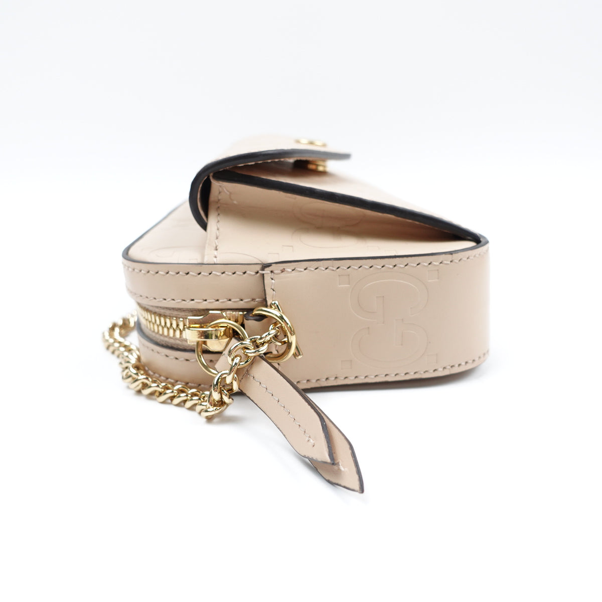 Gucci Milk Tea Calfskin Leather Shoulder Bag T10417953