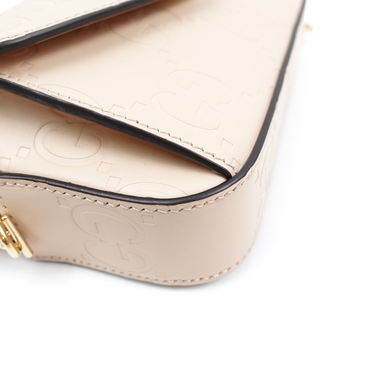 Gucci Milk Tea Calfskin Leather Shoulder Bag T10417953