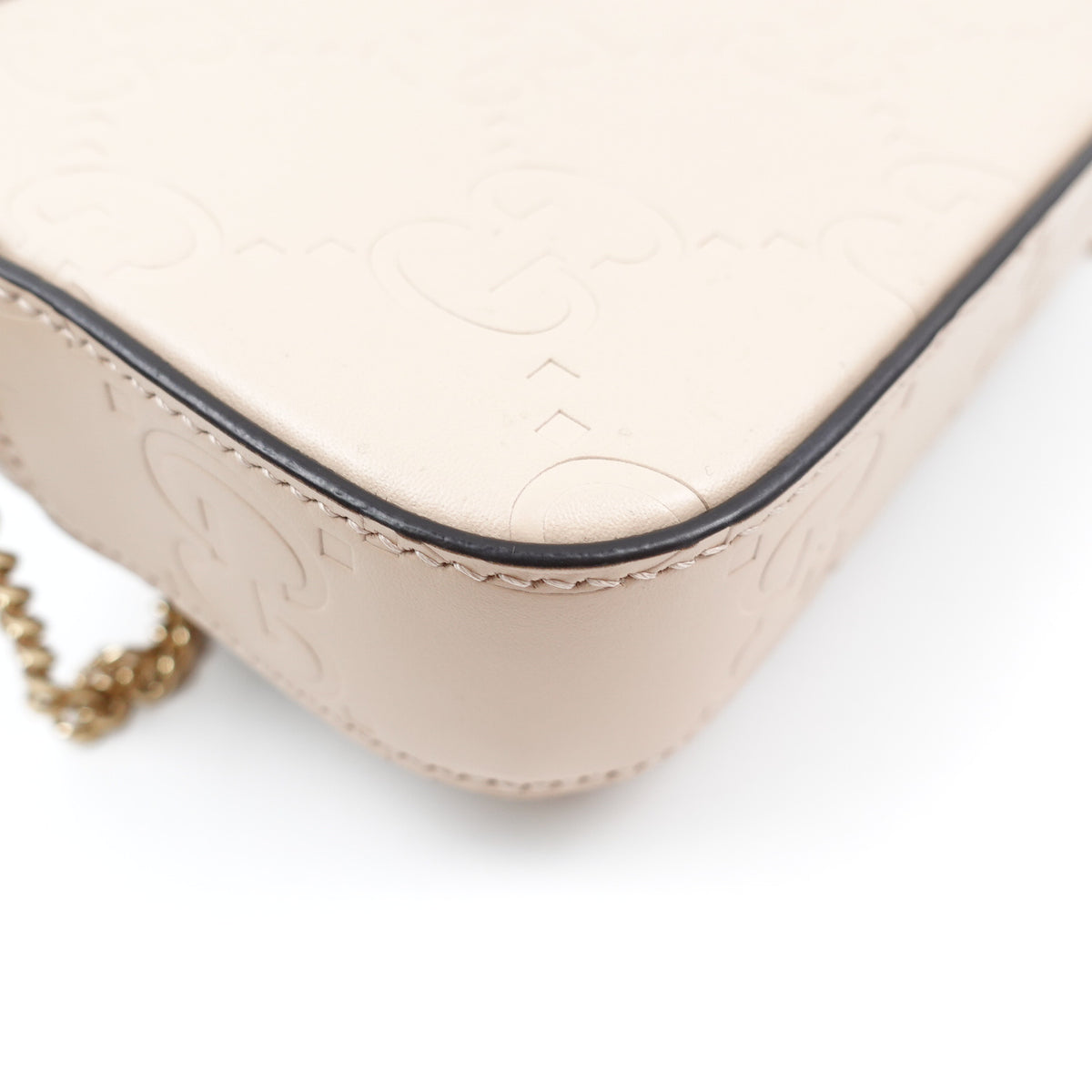 Gucci Milk Tea Calfskin Leather Shoulder Bag T10417953