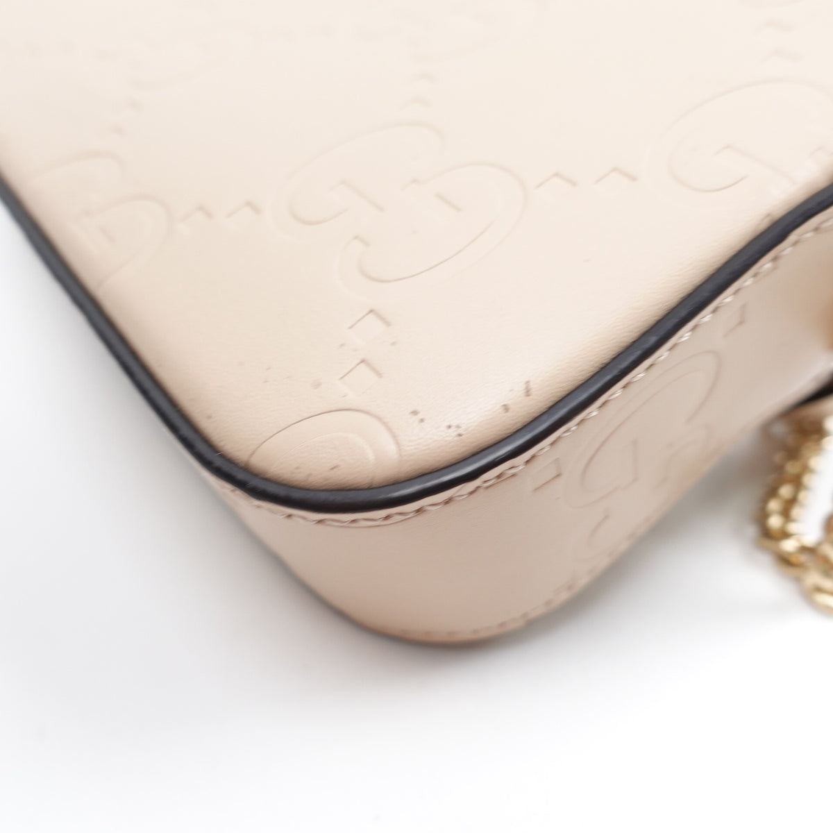 Gucci Milk Tea Calfskin Leather Shoulder Bag T10417953