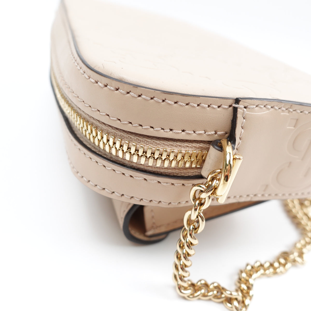 Gucci Milk Tea Calfskin Leather Shoulder Bag T10417953