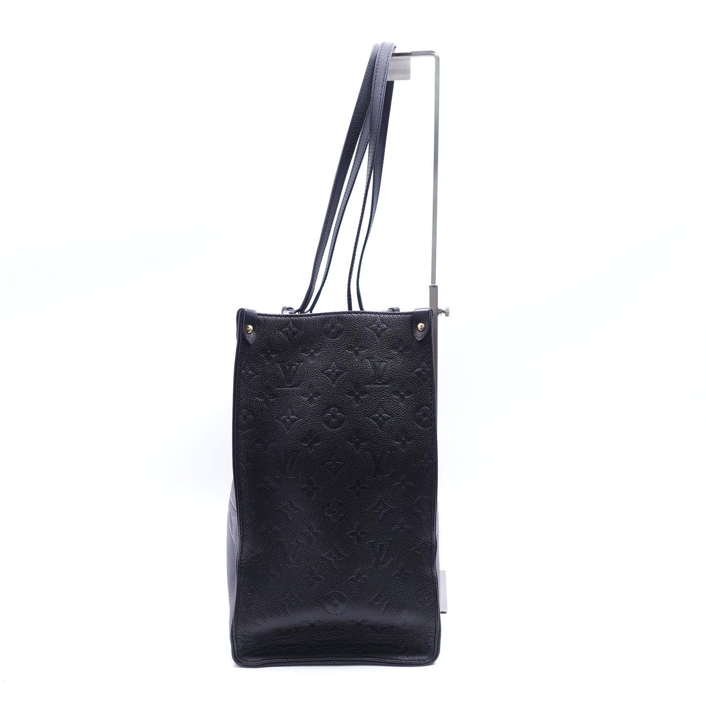 Pre-Owned Louis Vuitton Onthego GM Black Calfskin Leather Tote T10419705