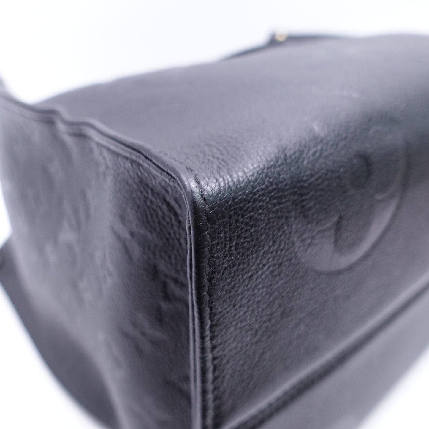 Pre-Owned Louis Vuitton Onthego GM Black Calfskin Leather Tote T10419705