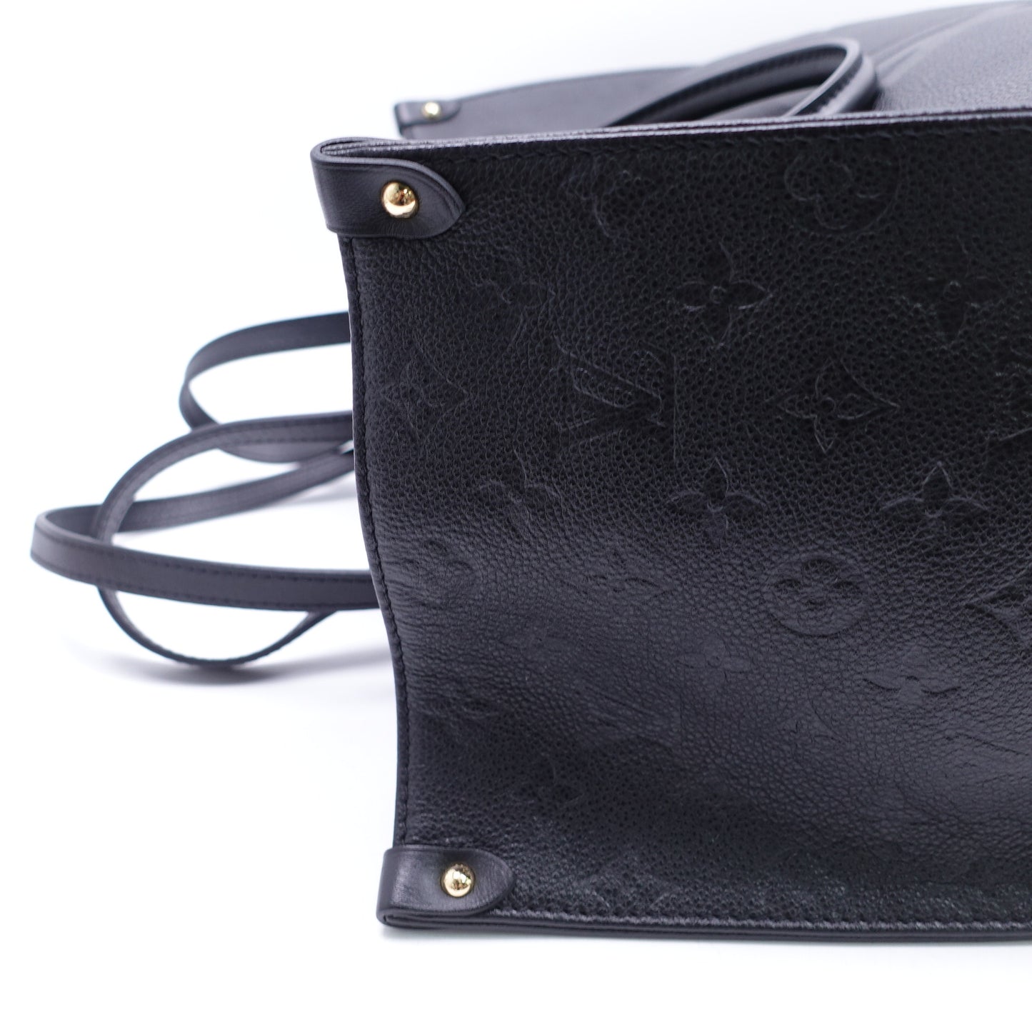 Pre-Owned Louis Vuitton Onthego GM Black Calfskin Leather Tote T10419705