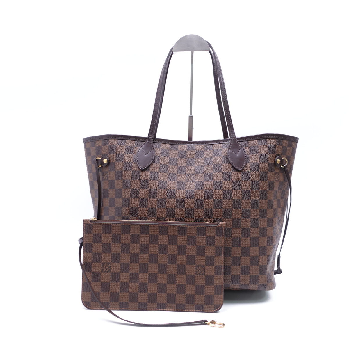 Louis Vuitton Neverfull MM Damier Ebene Coated Canvas Shoulder Bag T10420079