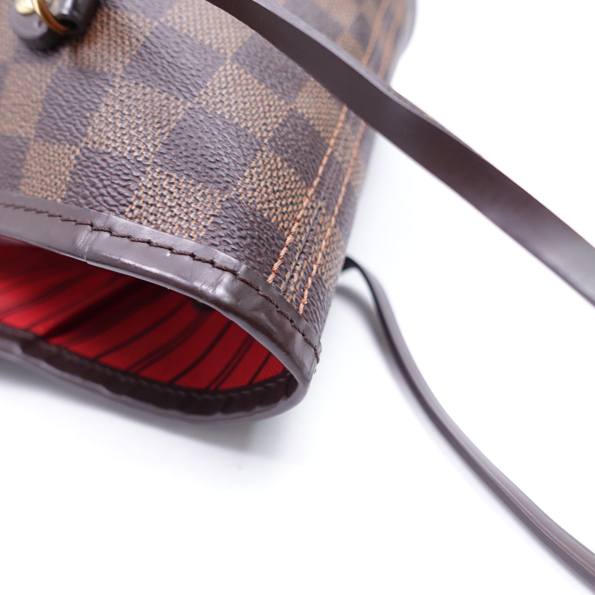 Louis Vuitton Neverfull MM Damier Ebene Coated Canvas Shoulder Bag T10420079
