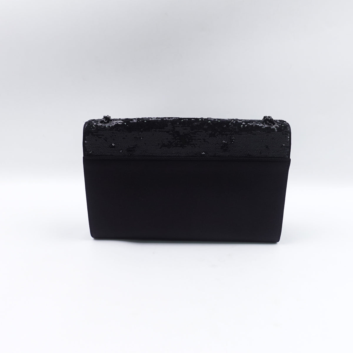 Pre-Owned Saint Laurent Kate Black Sequin Shoulder Bag T10422966