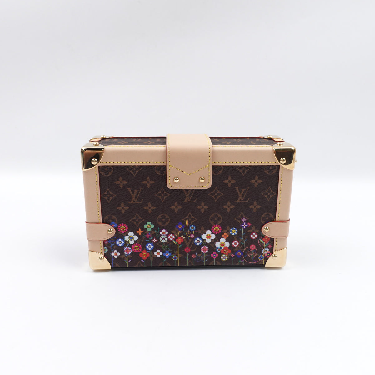 Pre-Owned Louis Vuitton Petite Malle Brown Monogram Canvas Shoulder Bag T10422515