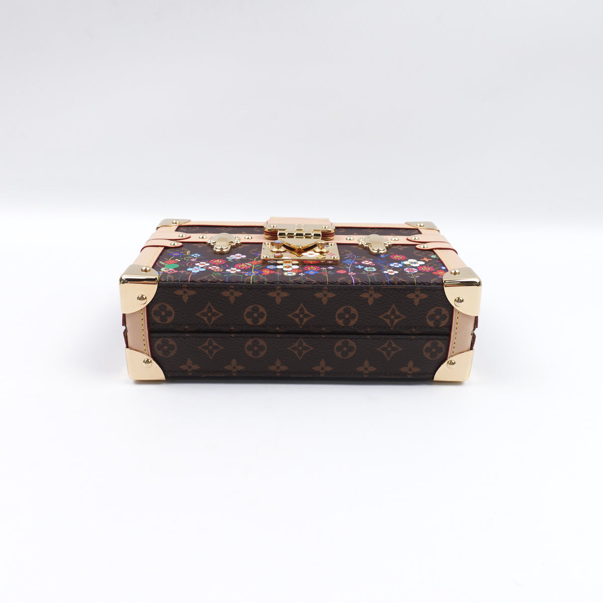 Pre-Owned Louis Vuitton Petite Malle Brown Monogram Canvas Shoulder Bag T10422515