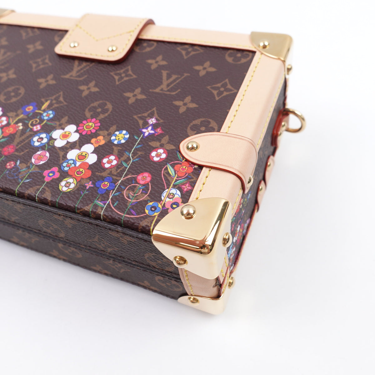 Pre-Owned Louis Vuitton Petite Malle Brown Monogram Canvas Shoulder Bag T10422515