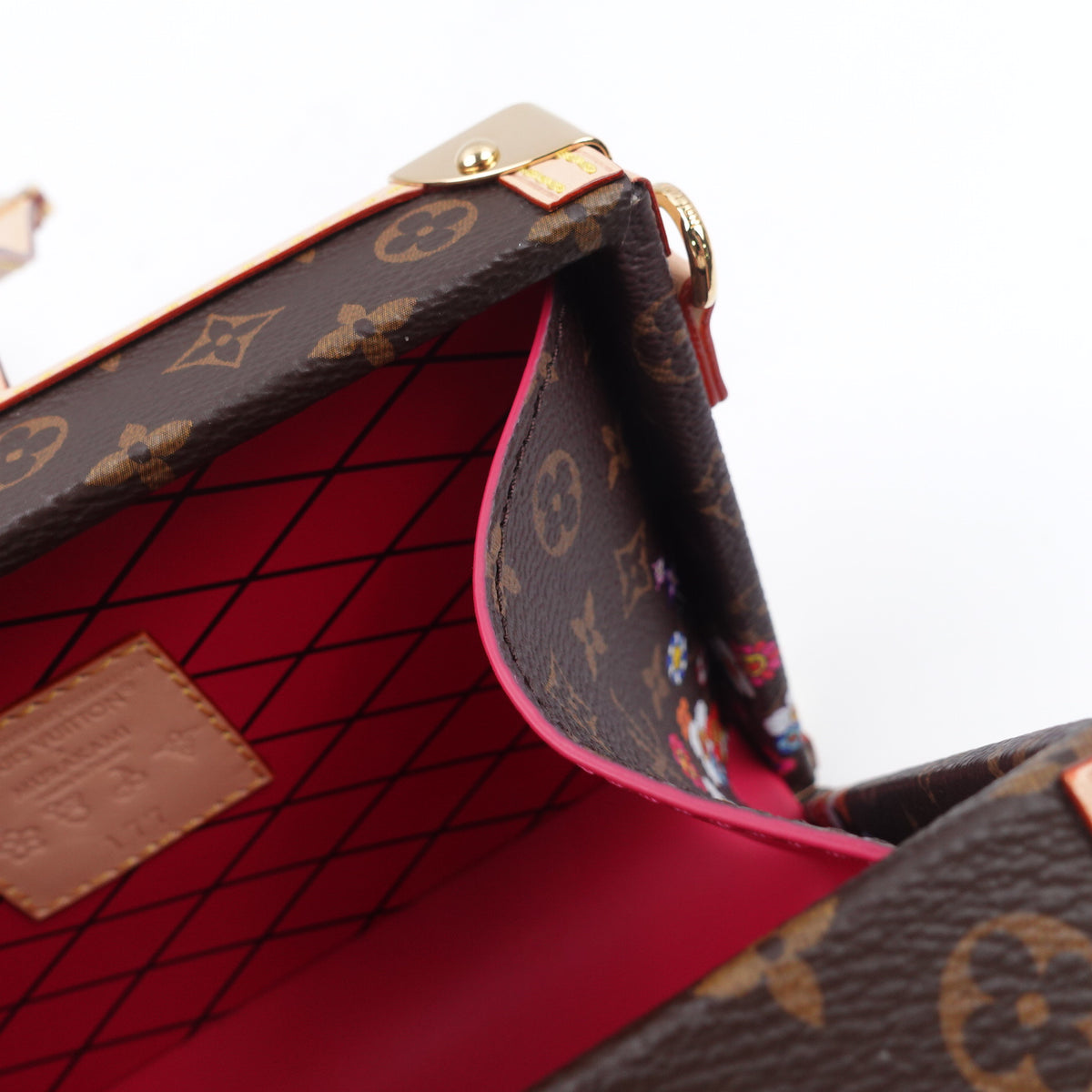 Pre-Owned Louis Vuitton Petite Malle Brown Monogram Canvas Shoulder Bag T10422515