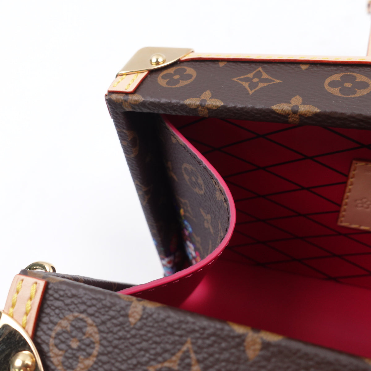 Pre-Owned Louis Vuitton Petite Malle Brown Monogram Canvas Shoulder Bag T10422515