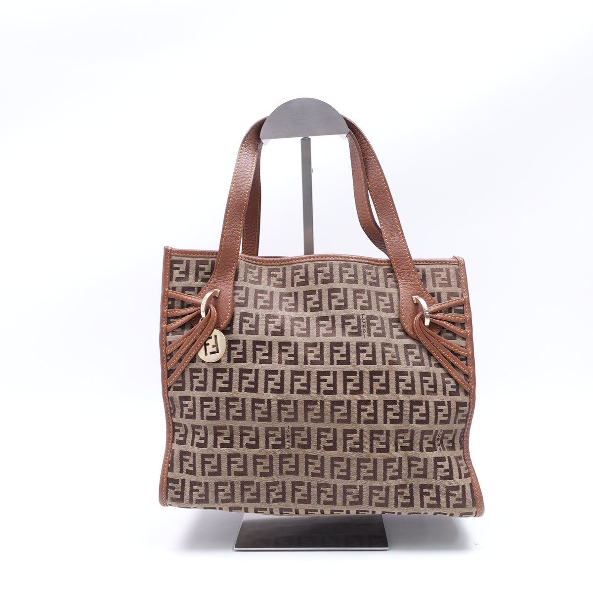 【DEAL】Pre-Owned Fendi Brown Canvas Tote Bag T10420846