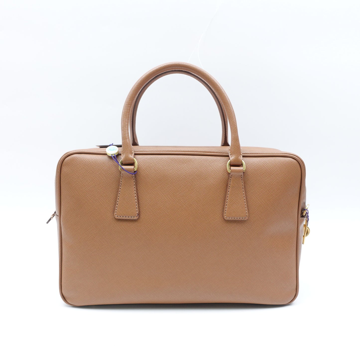 Pre-Owned Prada Brown Saffiano Shoulder Bag T10424867