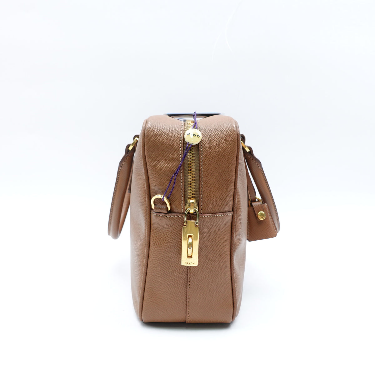Pre-Owned Prada Brown Saffiano Shoulder Bag T10424867