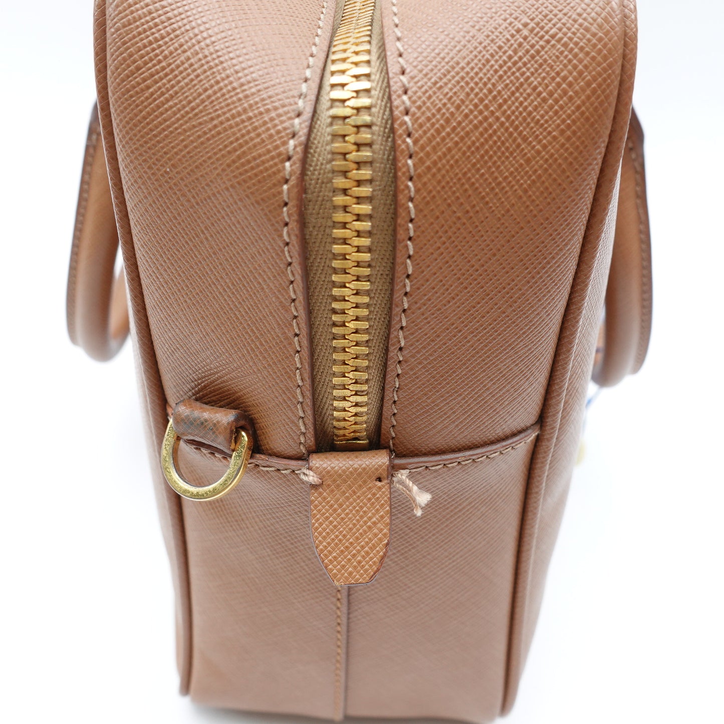 Pre-Owned Prada Brown Saffiano Shoulder Bag T10424867