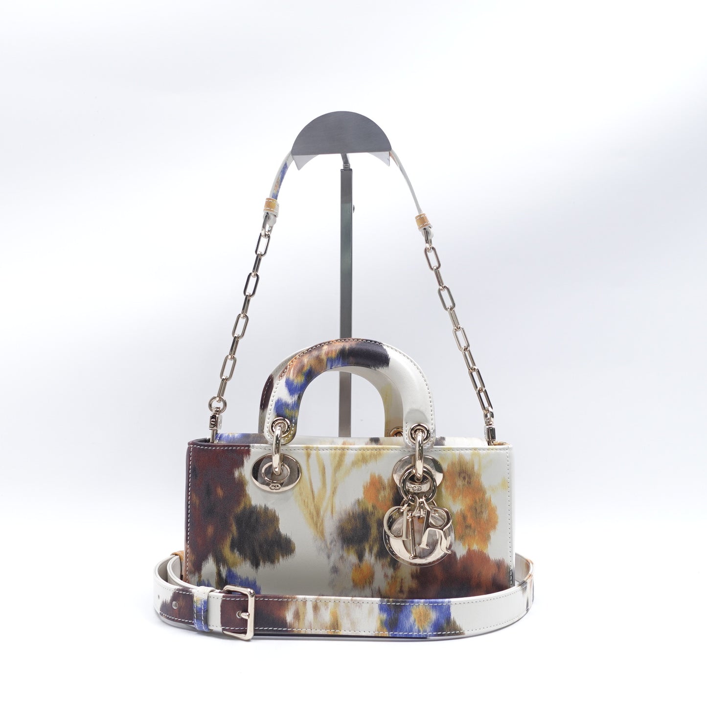 Pre-Owned Dior Lady D-Joy Multicolor Calfskin Leather Shoulder Bag T10426145
