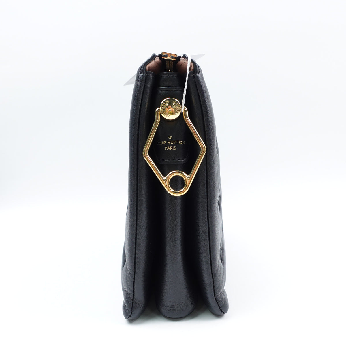 Pre-Owned Louis Vuitton Coussin Black Lambskin Leather Shoulder Bag T10425839