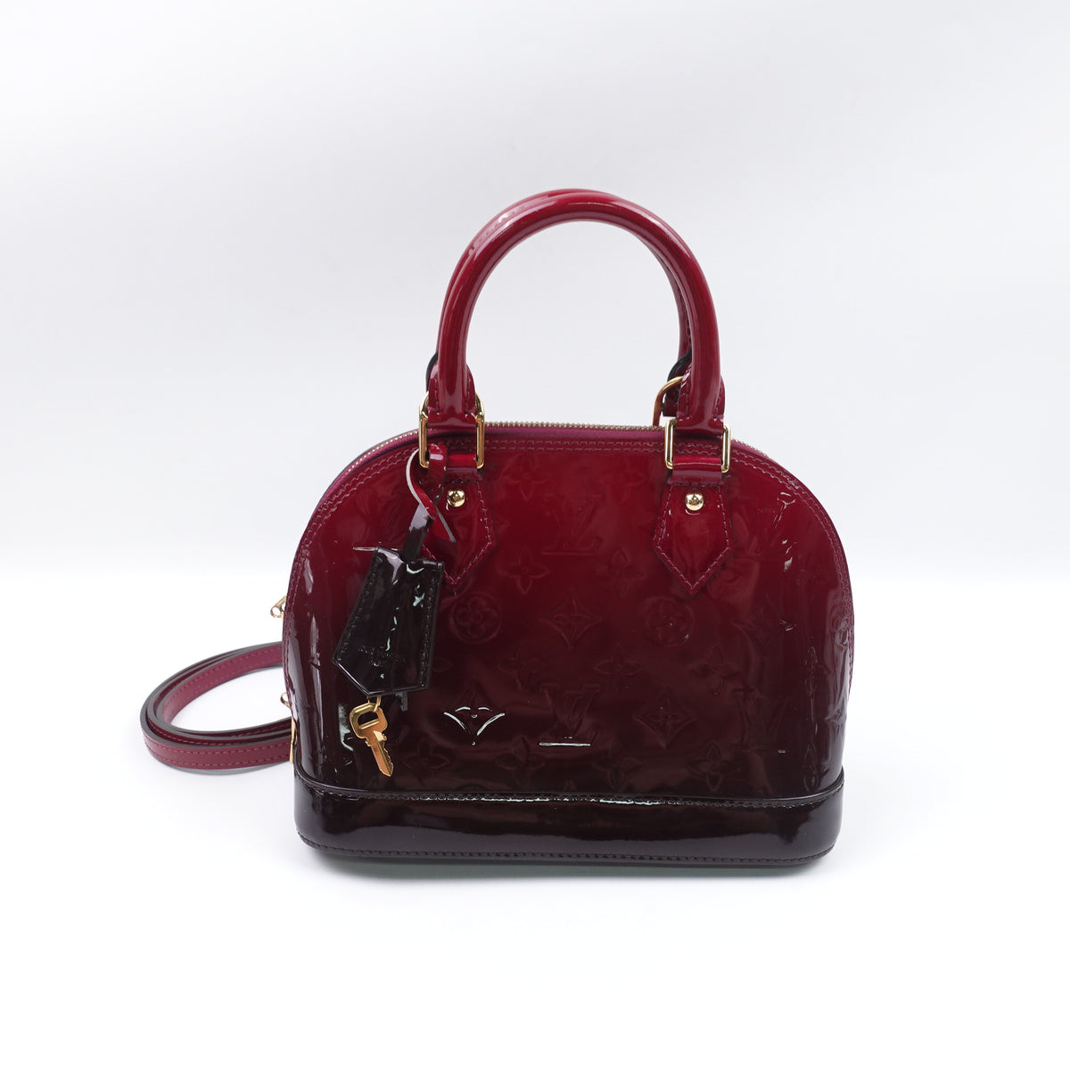 Pre-Owned Louis Vuitton Alma Burgundy Vernis Shoulder Bag T10427138