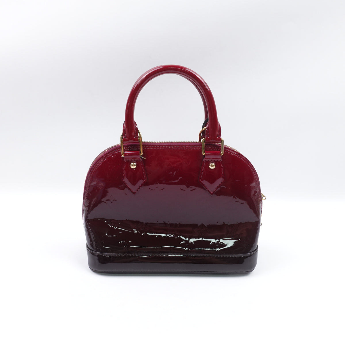 Pre-Owned Louis Vuitton Alma Burgundy Vernis Shoulder Bag T10427138