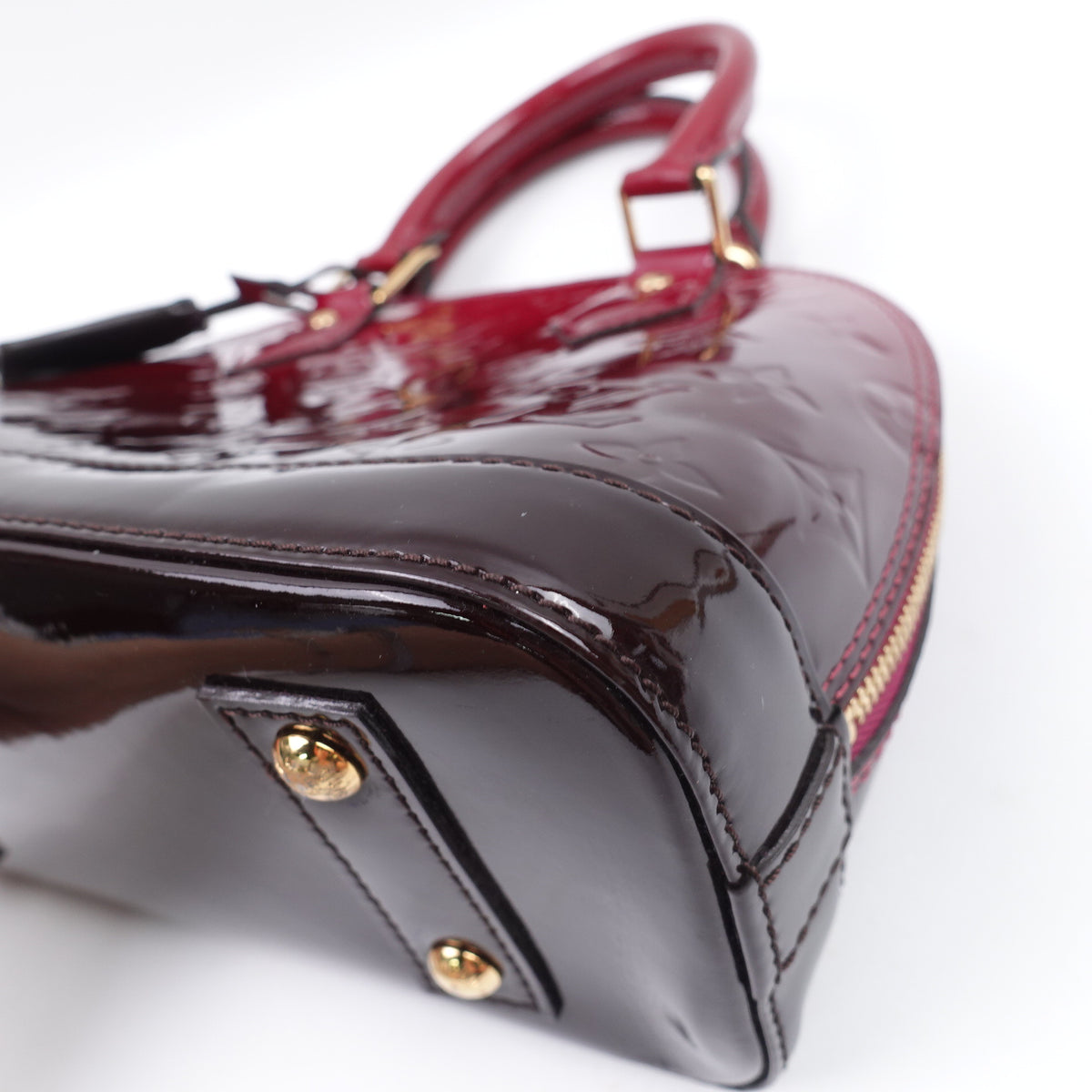 Pre-Owned Louis Vuitton Alma Burgundy Vernis Shoulder Bag T10427138