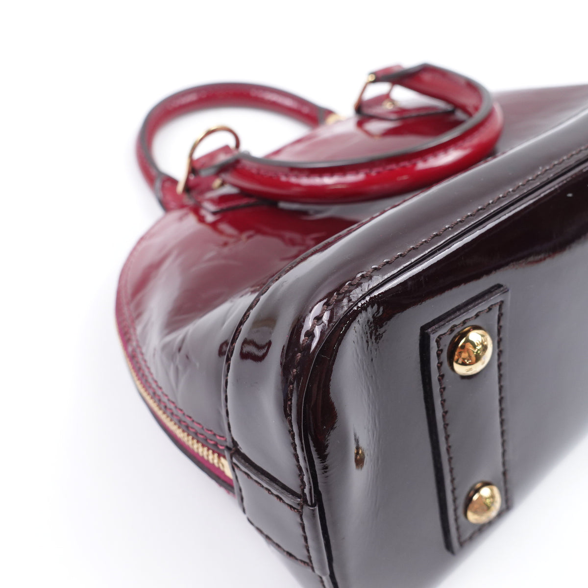 Pre-Owned Louis Vuitton Alma Burgundy Vernis Shoulder Bag T10427138