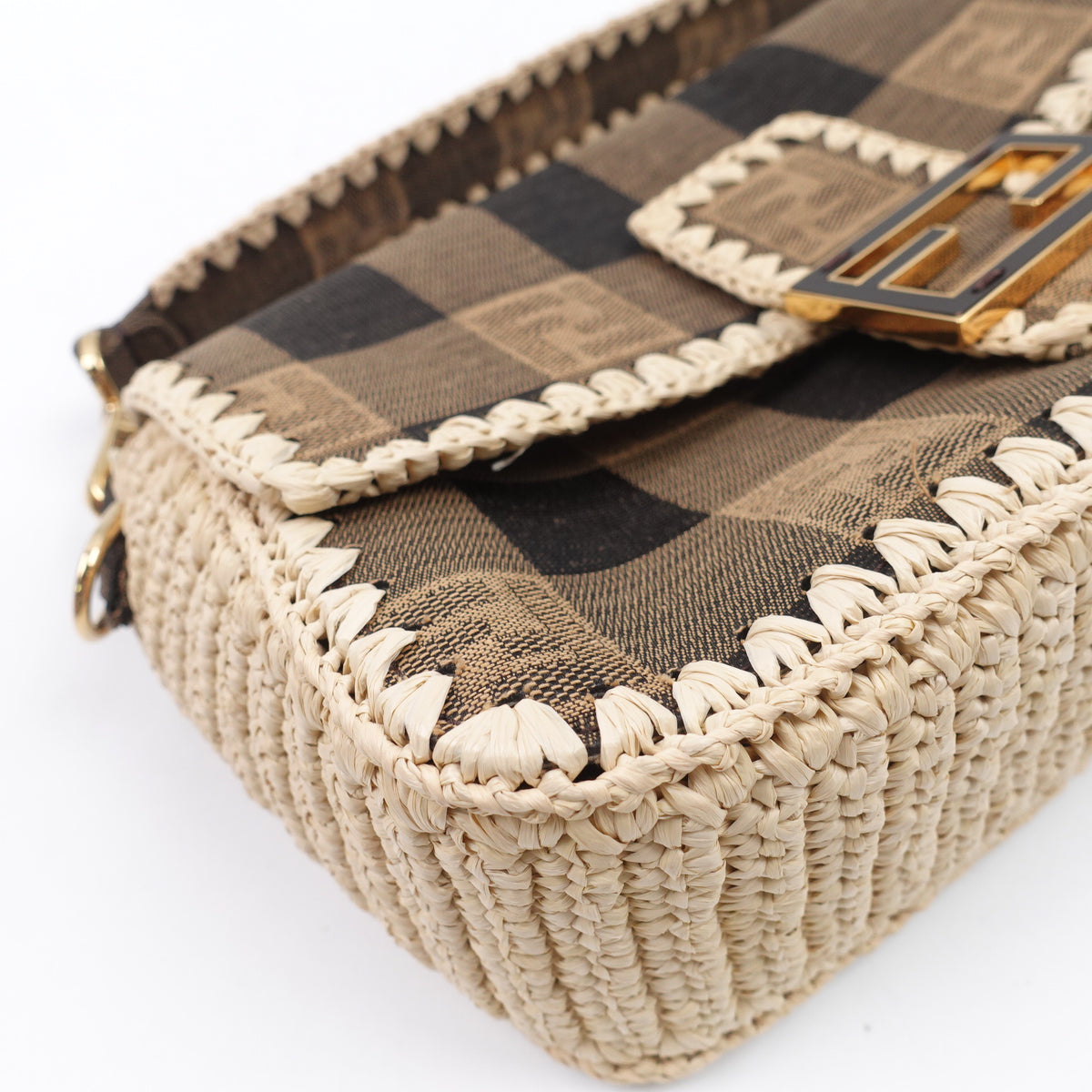 Pre-Owned Fendi Baguette Brown Canvas Shoulder Bag T10427324