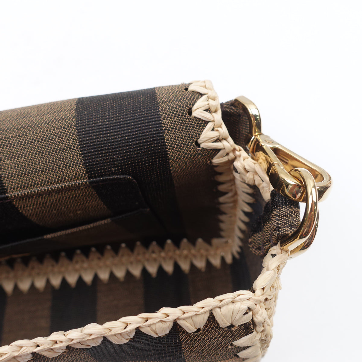 Pre-Owned Fendi Baguette Brown Canvas Shoulder Bag T10427324