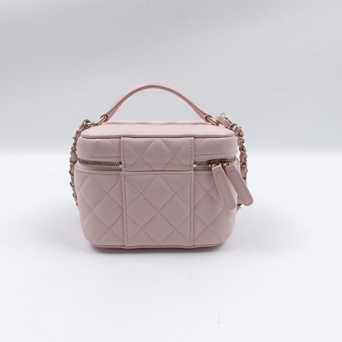 Chanel Vanity Case Pink Caviar Shoulder Bag T10426803