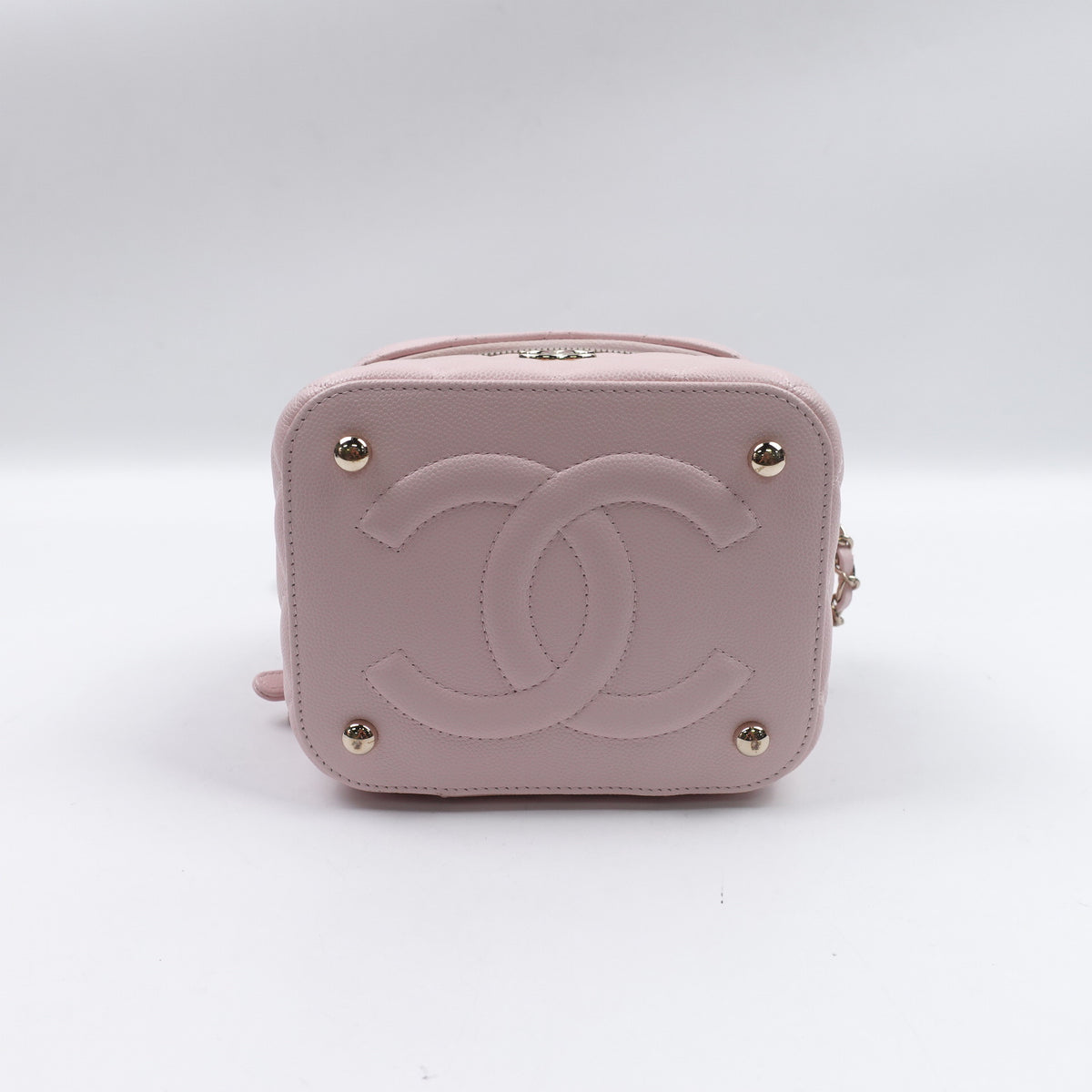 Chanel Vanity Case Pink Caviar Shoulder Bag T10426803