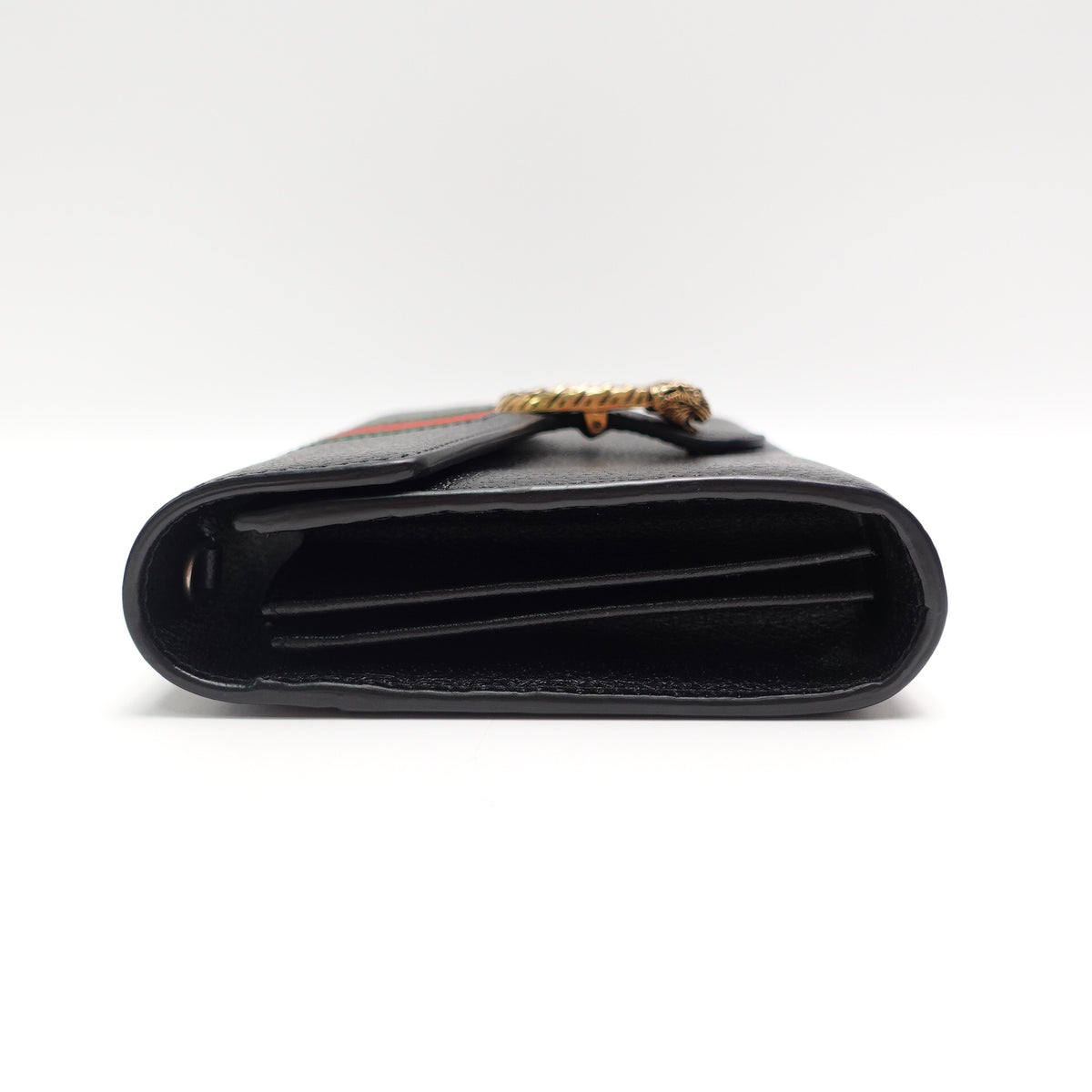 Pre-Owned Gucci Dionysus WOC Black Cafskin Leather Shoulder Bag T10429903