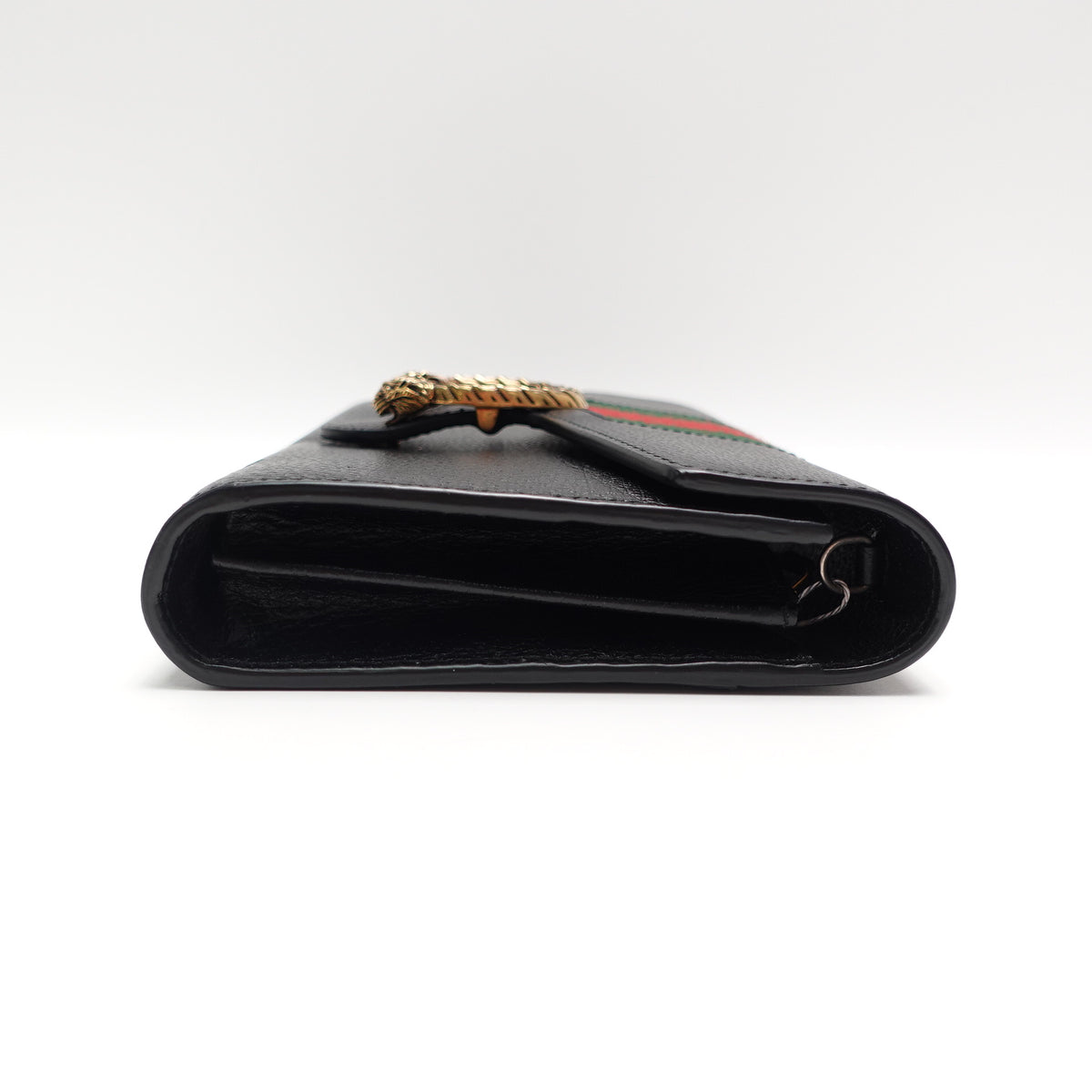 Pre-Owned Gucci Dionysus WOC Black Cafskin Leather Shoulder Bag T10429903