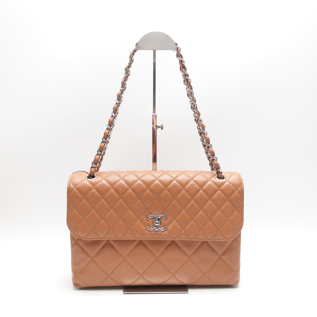 Chanel In The Business Brown Calfskin Leather Shoulder Bag T10430387