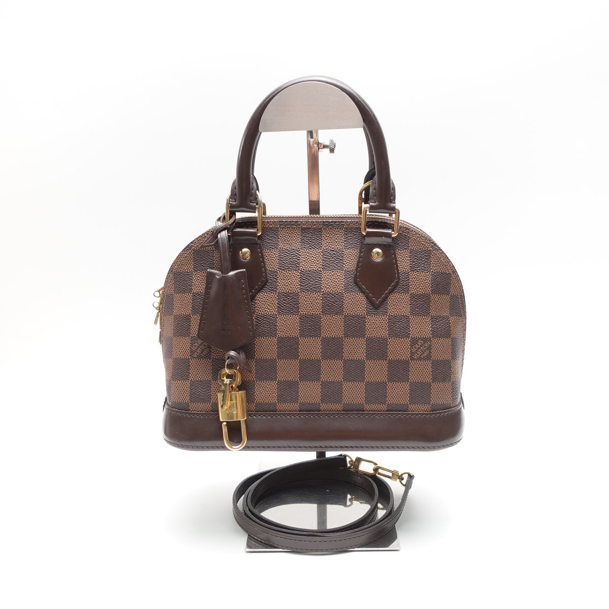 Pre-Owned Louis Vuitton Alma BB Brown Damier Ebene Canvas Shoulder Bag T10434432