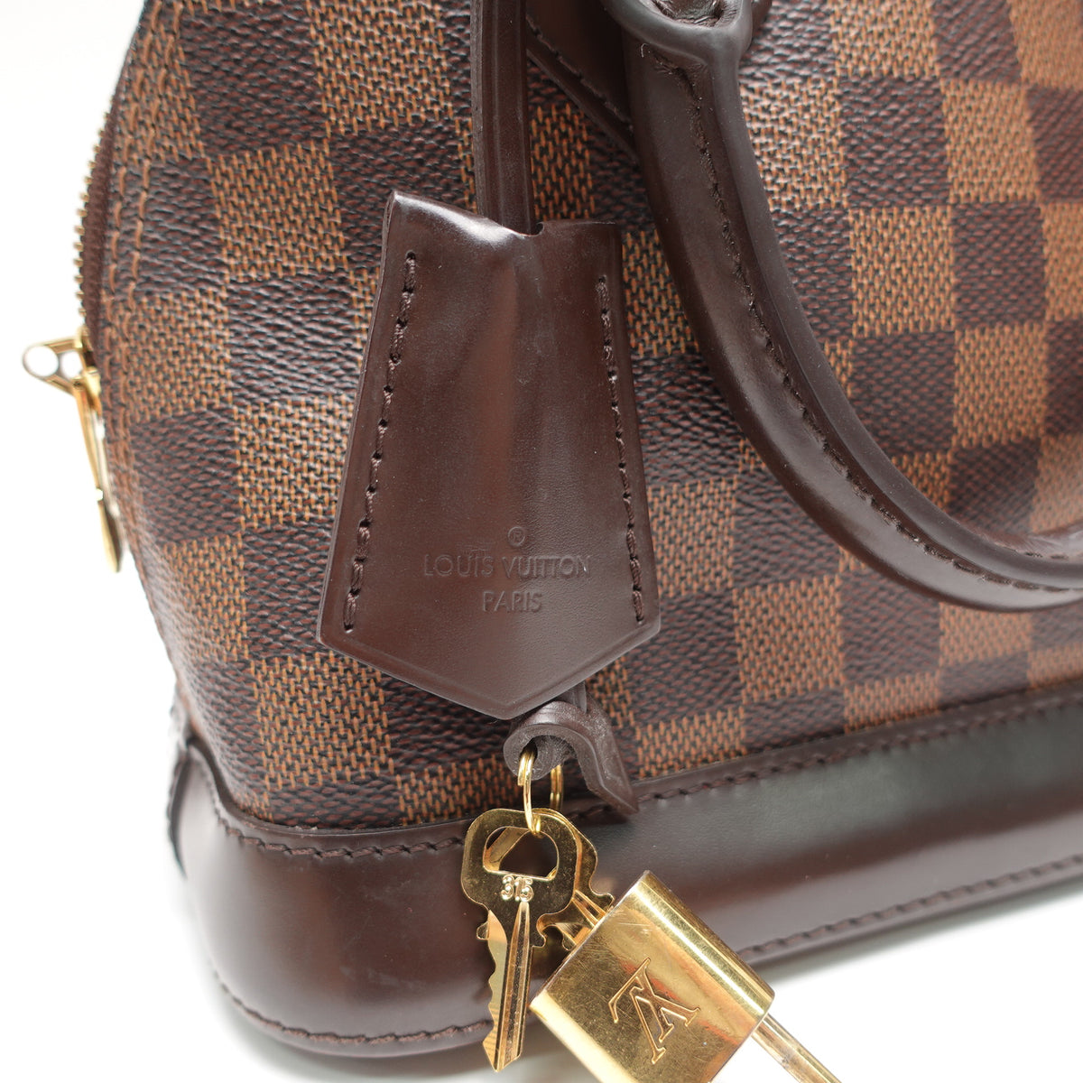 Pre-Owned Louis Vuitton Alma BB Brown Damier Ebene Canvas Shoulder Bag T10434432